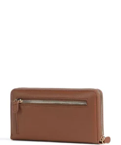 Gondola Geldbörse genarbtes Leder braun