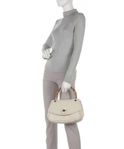 Gondola Girasola Handtasche genarbtes Leder beige