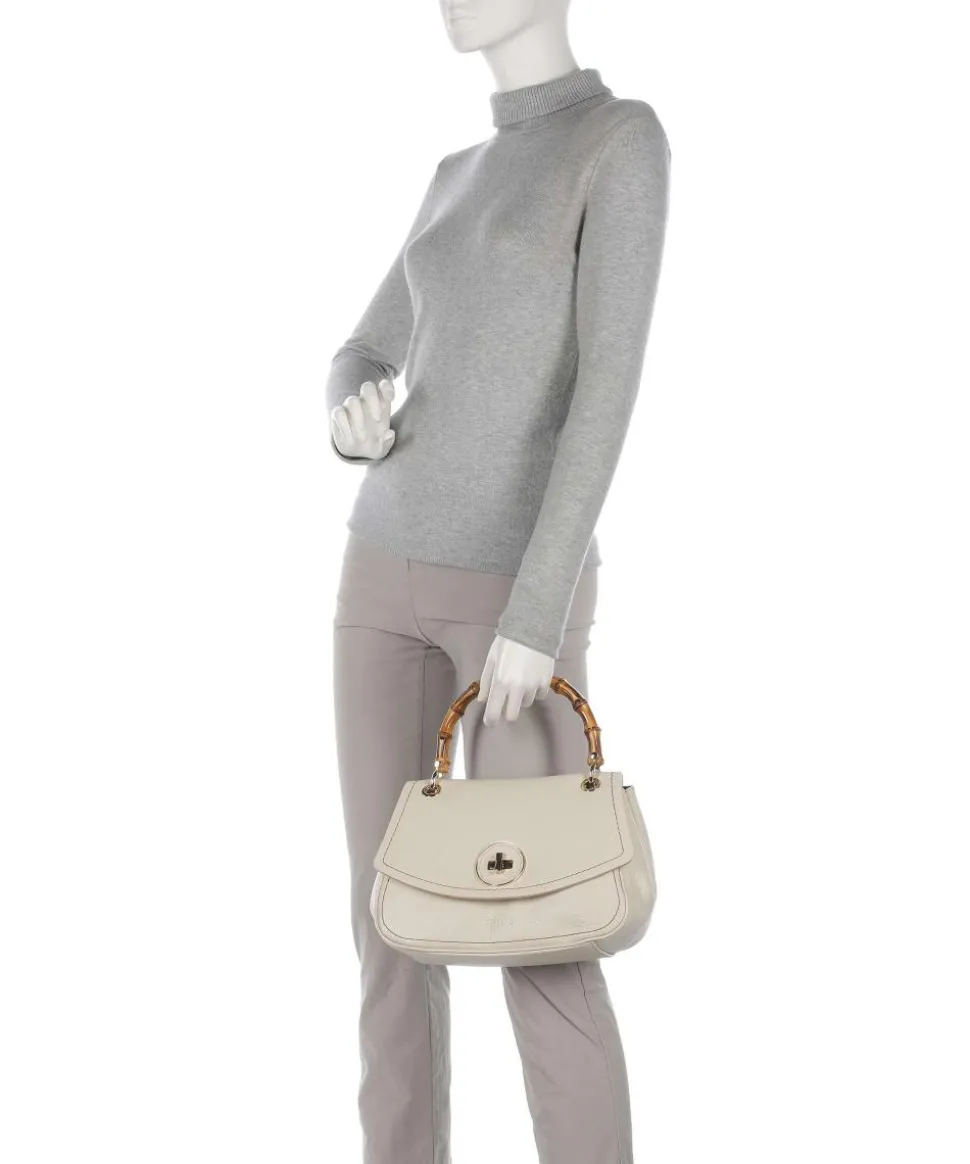 Gondola Girasola Handtasche genarbtes Leder beige