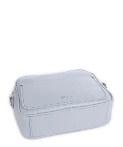 Gondola Magnolia Umhängetasche genarbtes Leder hellblau