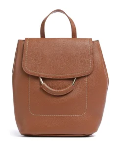 Gondola Tiglio Zaino Rucksack genarbtes Leder braun