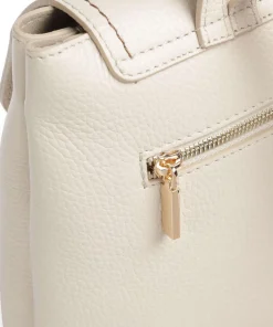 Gondola Tiglio Zaino Rucksack genarbtes Leder beige