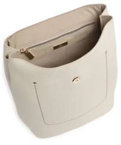 Gondola Tiglio Zaino Rucksack genarbtes Leder beige