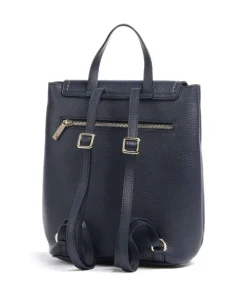 Gondola Tiglio Zaino Rucksack genarbtes Leder dunkelblau