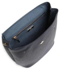 Gondola Tiglio Zaino Rucksack genarbtes Leder dunkelblau