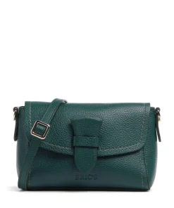 Gondola Umhängetasche genarbtes Leder dunkelgrün