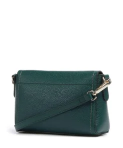 Gondola Umhängetasche genarbtes Leder dunkelgrün