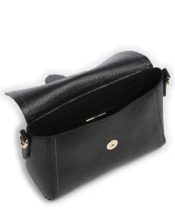 Gondola Umhängetasche genarbtes Leder schwarz