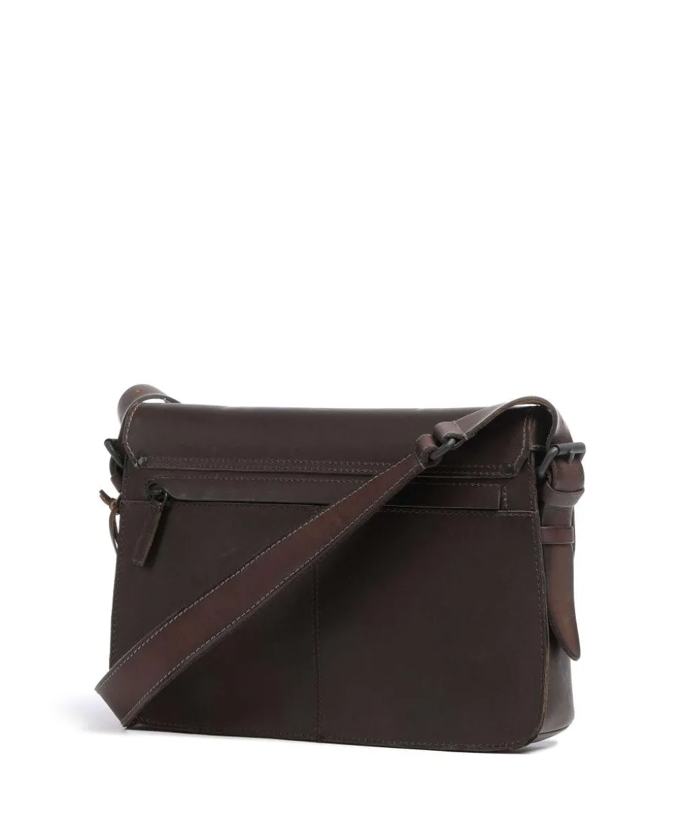 Good Old Friends Peacemaker Kuriertasche Büffelleder dunkelbraun