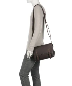 Good Old Friends Peacemaker Kuriertasche Büffelleder dunkelbraun