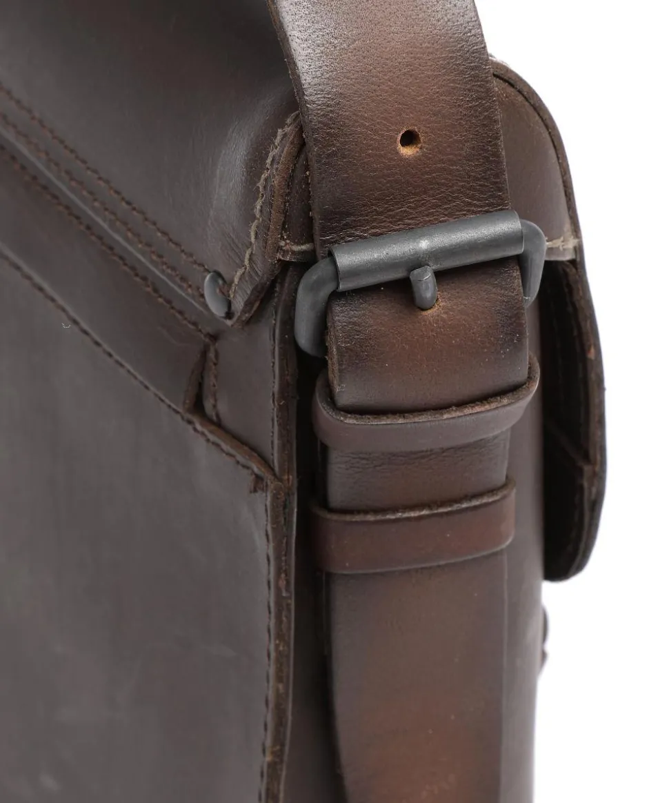 Good Old Friends Peacemaker Kuriertasche Büffelleder dunkelbraun