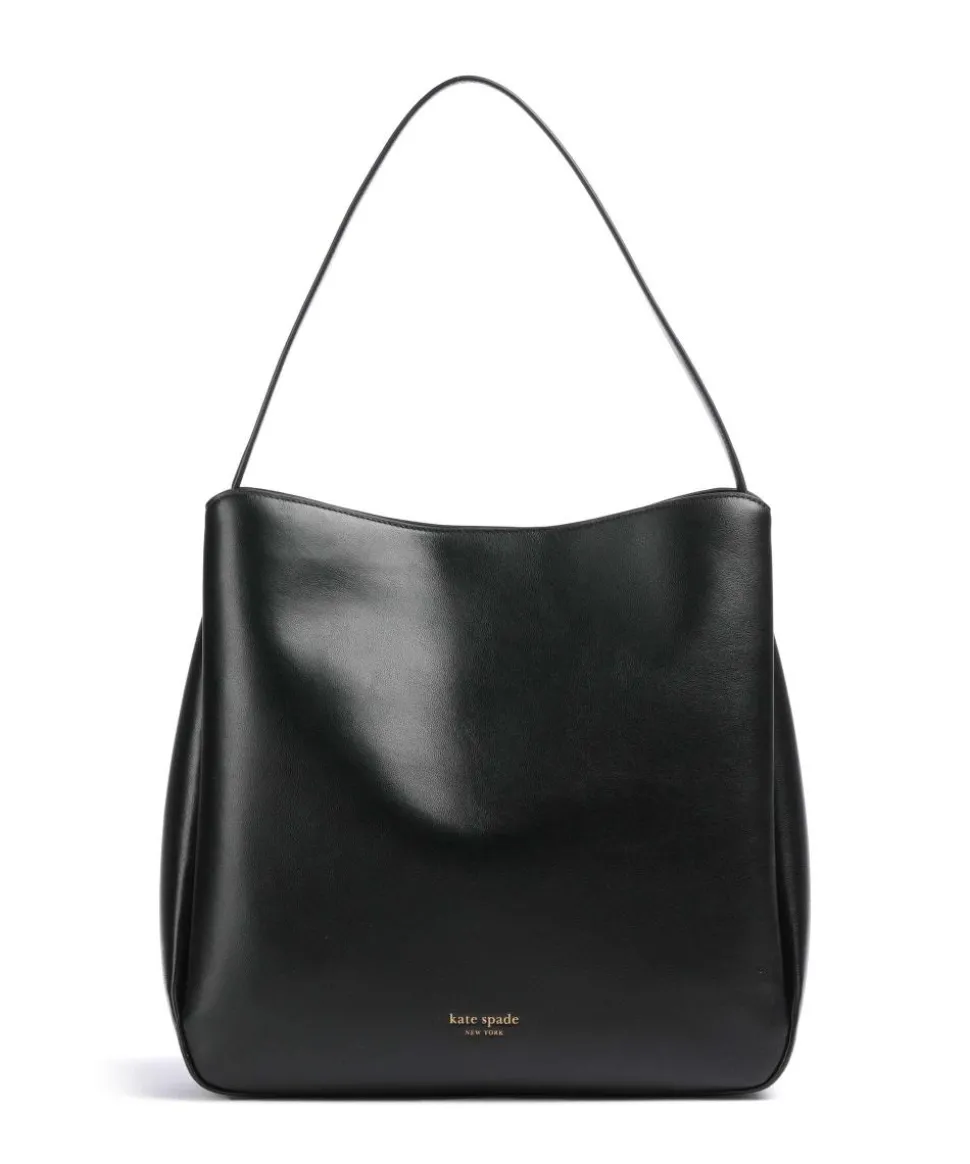 Grace Beuteltasche fein genarbtes Rindsleder schwarz