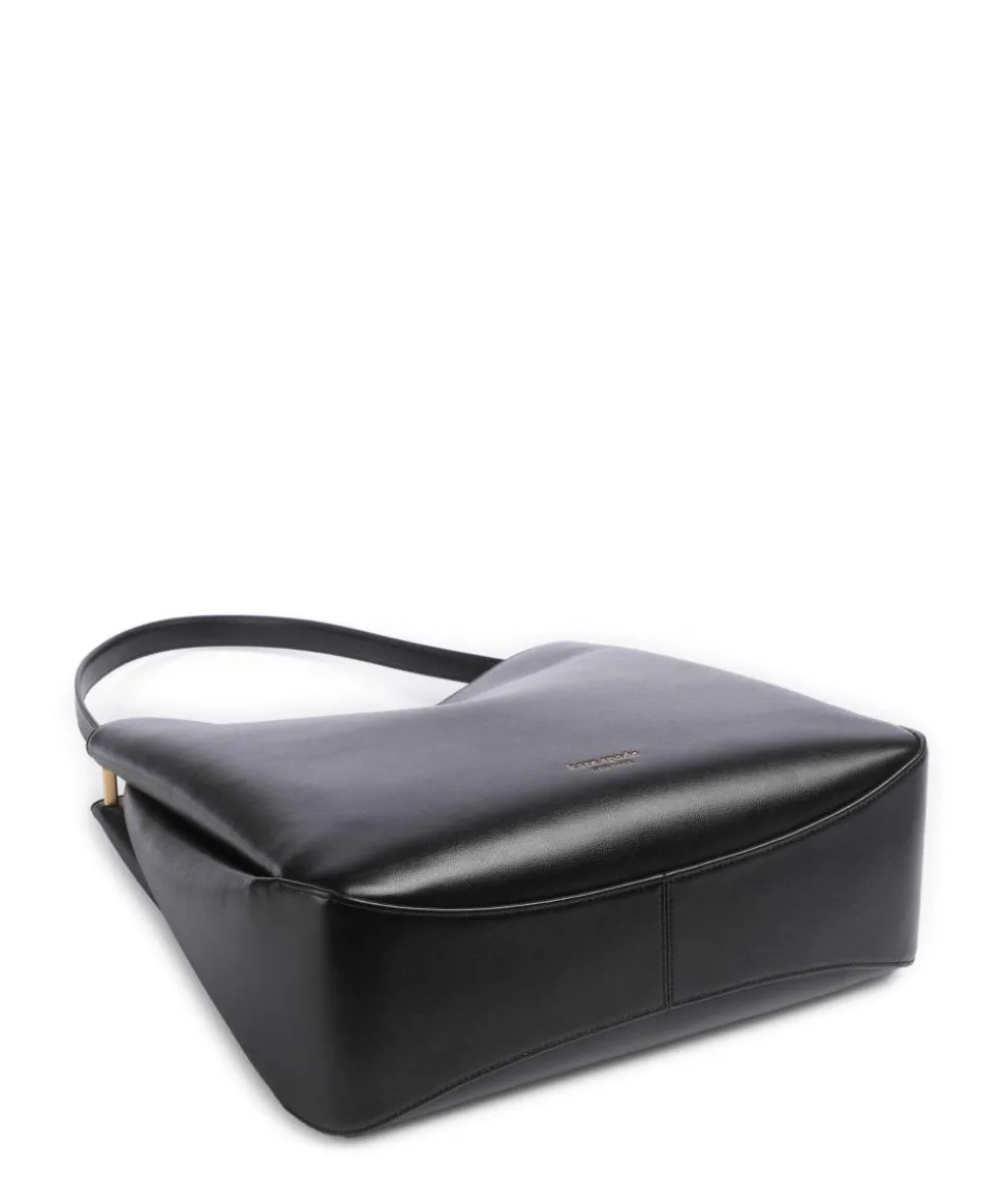 Grace Beuteltasche fein genarbtes Rindsleder schwarz