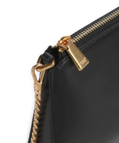 Grace Schultertasche fein genarbtes Rindsleder schwarz