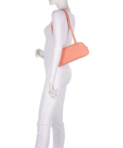 Grace Schultertasche fein genarbtes Rindsleder koralle