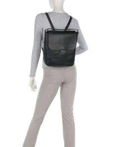 Graffton Street Rucksack genarbtes Rindsleder schwarz