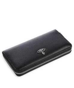 Grain Classic Geldbörse Lederimitat schwarz