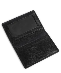 Grain Kreditkartenetui Lederimitat schwarz