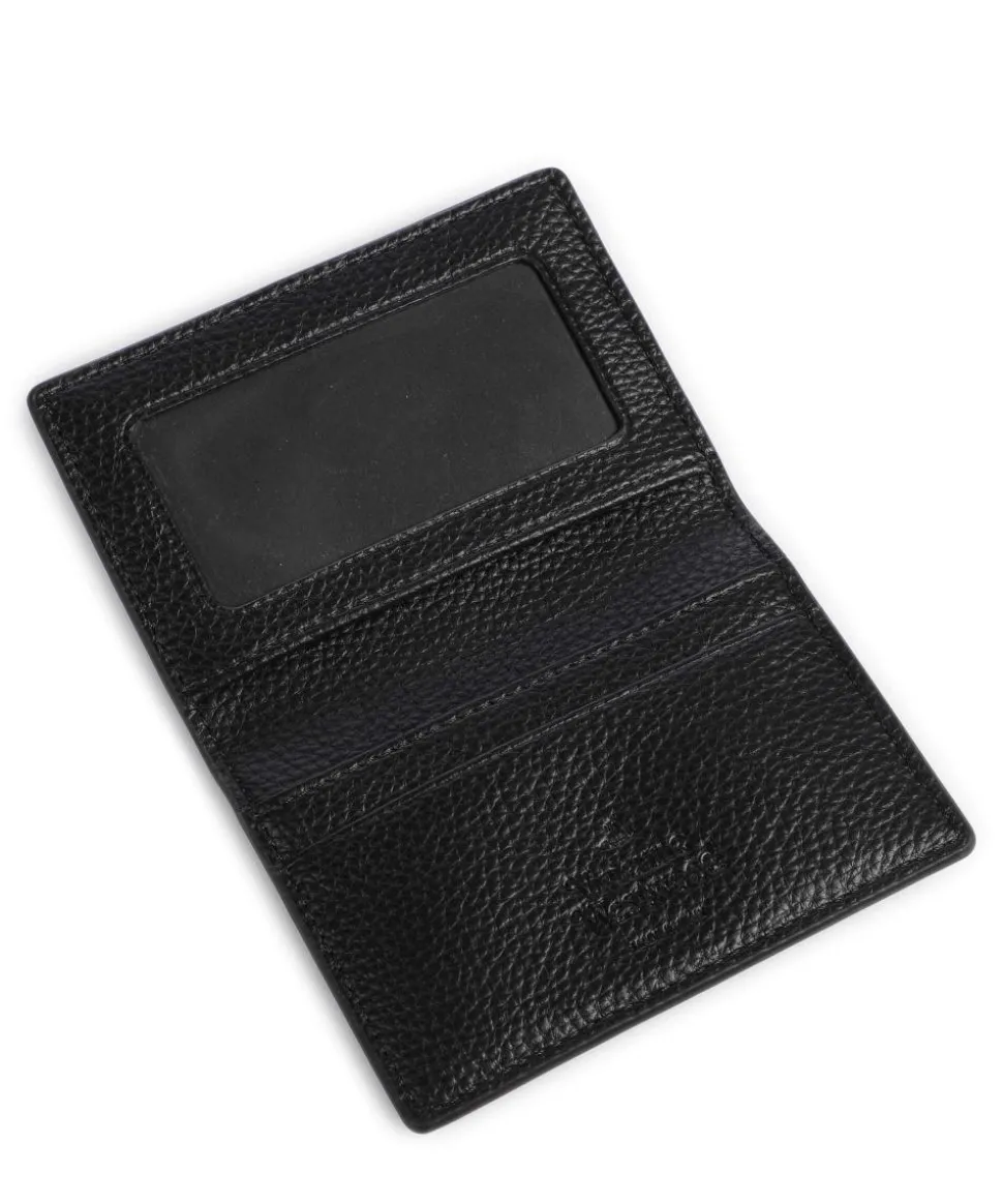 Grain Kreditkartenetui Lederimitat schwarz