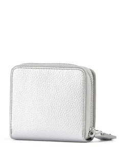 Grain Medium Geldbörse Lederimitat silber