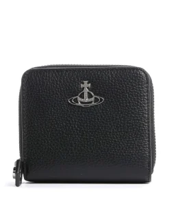Grain Medium Geldbörse Lederimitat schwarz