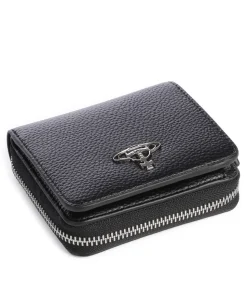 Grain Medium Geldbörse Lederimitat schwarz