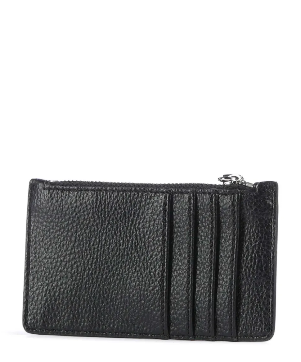Grain Slim Kreditkartenetui Lederimitat schwarz
