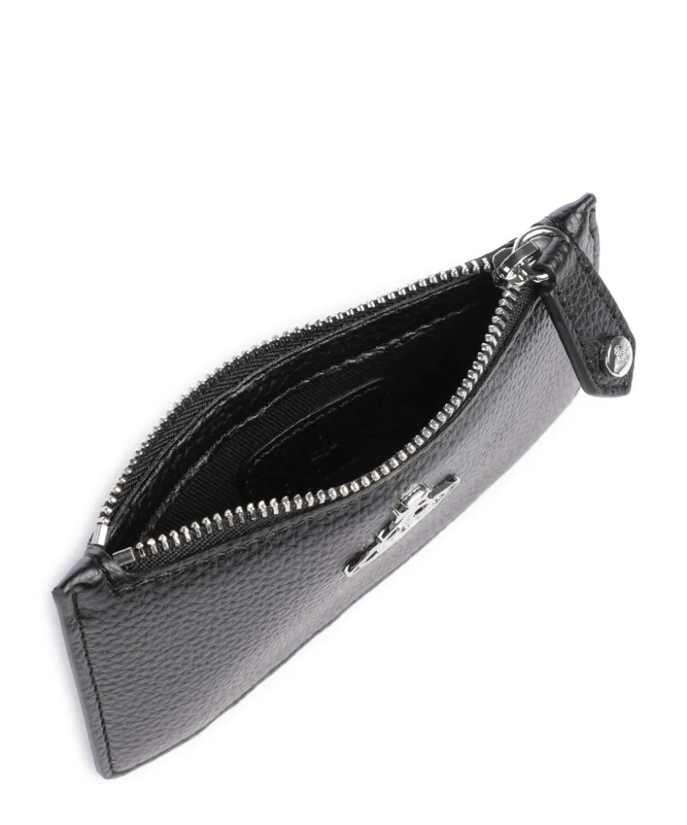 Grain Slim Kreditkartenetui Lederimitat schwarz