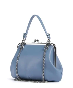 Granny Frame Nappa Umhängetasche Lammleder blau