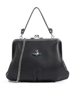 Granny Frame Nappa Umhängetasche Lammleder schwarz