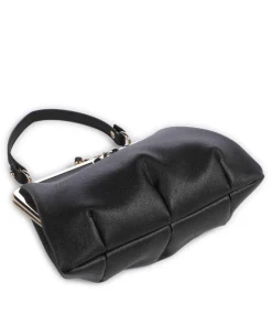 Granny Frame Saffiano Umhängetasche Lederimitat schwarz