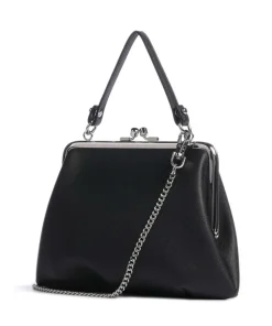 Granny Frame Saffiano Umhängetasche Lederimitat schwarz