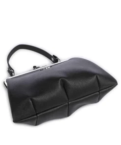 Granny Frame Saffiano Umhängetasche Lederimitat schwarz