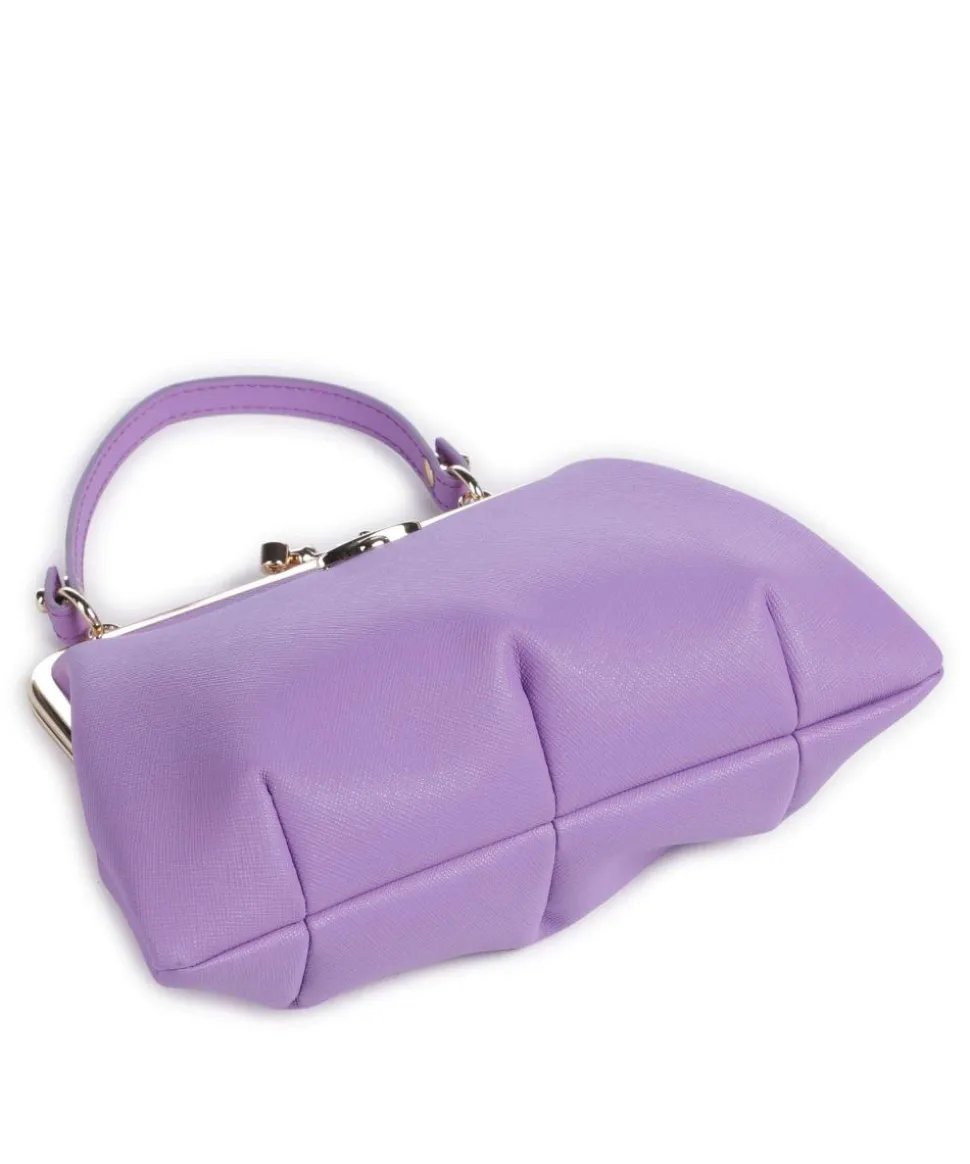 Granny Frame Saffiano Umhängetasche Lederimitat violett