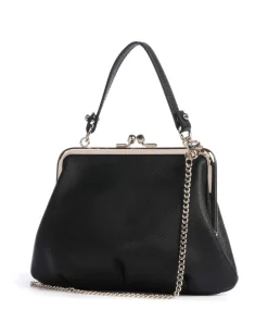 Granny Frame Saffiano Umhängetasche Saffiano-Rindsleder schwarz