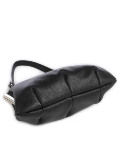 Granny Frame Saffiano Umhängetasche Saffiano-Rindsleder schwarz