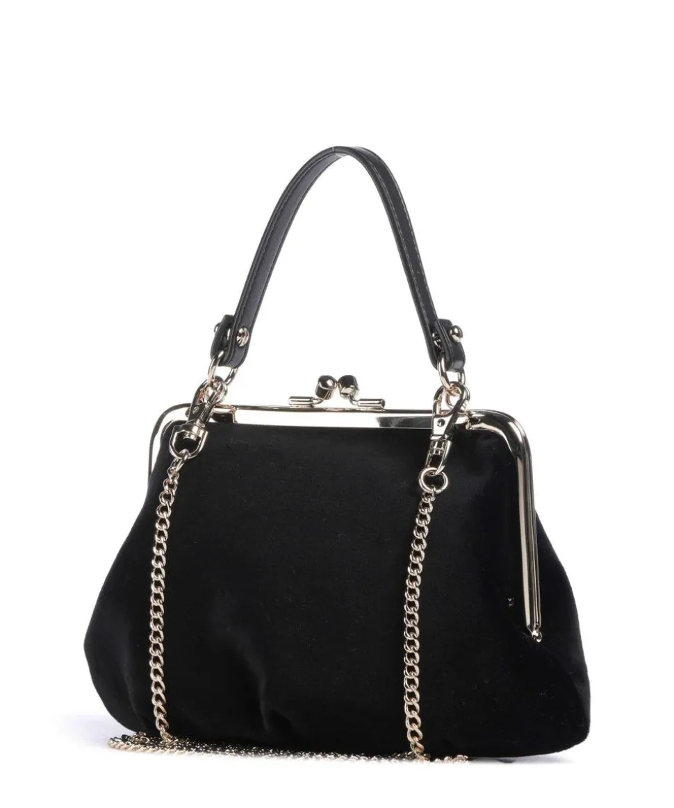 Granny Frame Velvet Umhängetasche Samtgewebe schwarz