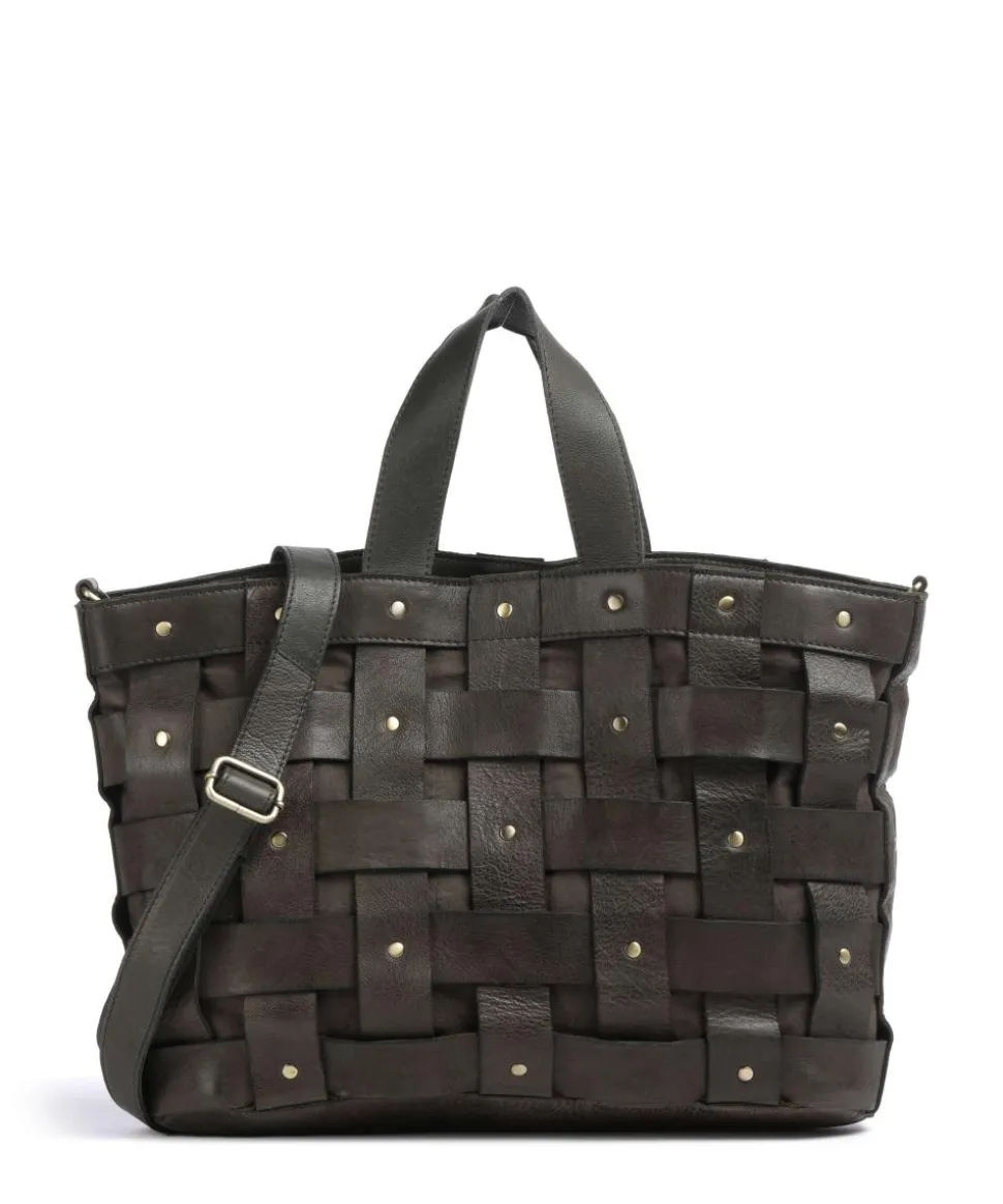 Griesgasse 2 Handtasche genarbtes Leder dunkelgrün