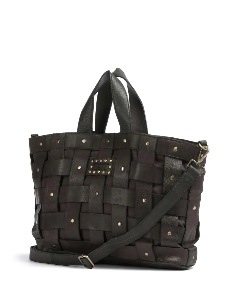 Griesgasse 2 Handtasche genarbtes Leder dunkelgrün