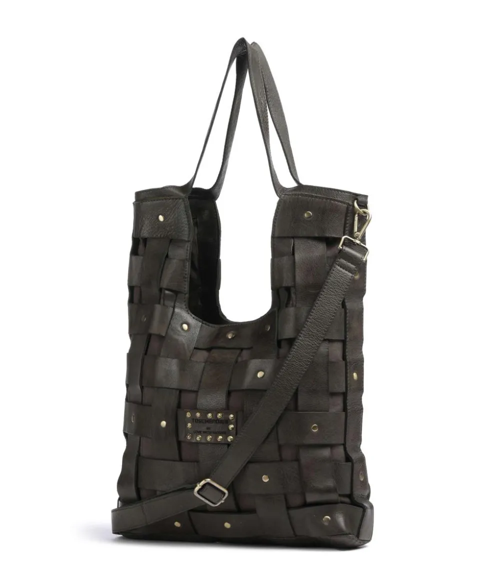 Griesgasse 4 Shopper genarbtes Rindsleder dunkelgrün