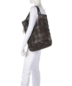 Griesgasse 4 Shopper genarbtes Rindsleder dunkelgrün