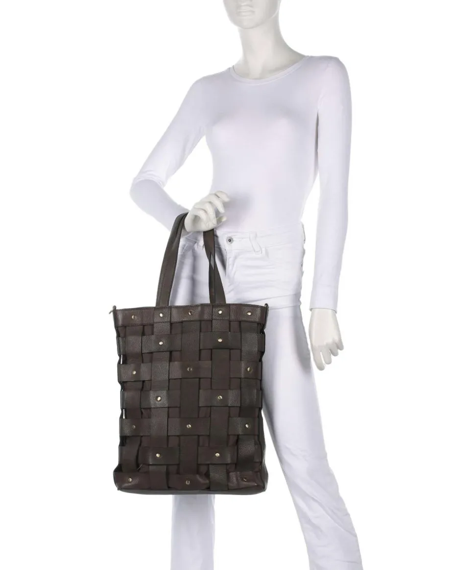 Griesgasse 3 Shopper genarbtes Rindsleder dunkelgrün