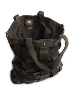 Griesgasse 3 Shopper genarbtes Rindsleder dunkelgrün