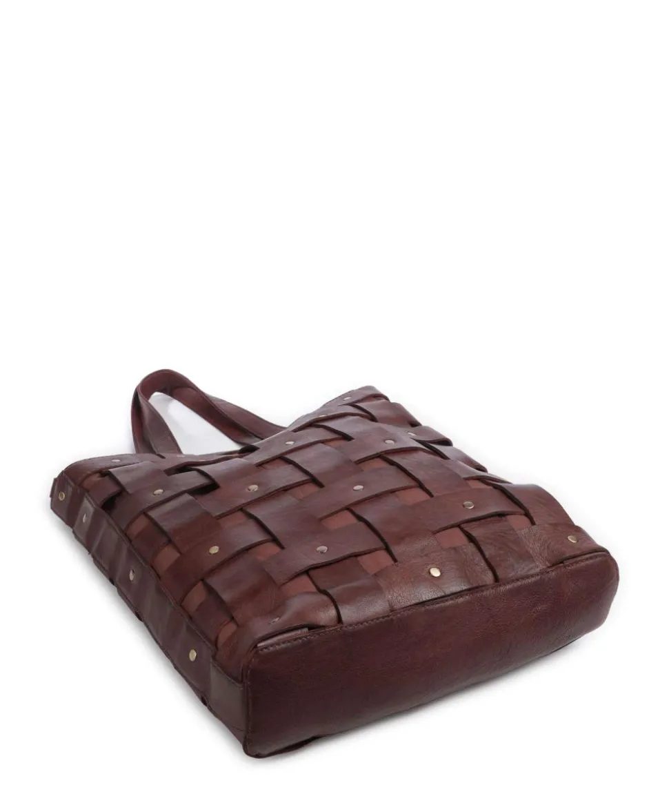 Griesgasse 3 Shopper genarbtes Rindsleder dunkelbraun