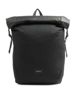 Ground Alfred Rolltop Rucksack 13″ Bio-Baumwolle, recyceltes Polyester schwarz
