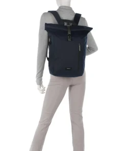 Ground Dante Vegan Rolltop Rucksack recyceltes Polyester schwarz