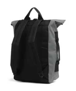Ground Dante Vegan Rolltop Rucksack recyceltes Polyester schwarz/grün