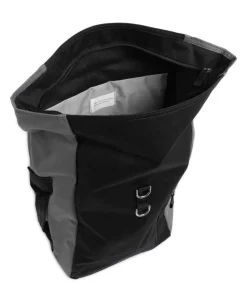 Ground Dante Vegan Rolltop Rucksack recyceltes Polyester schwarz/grün