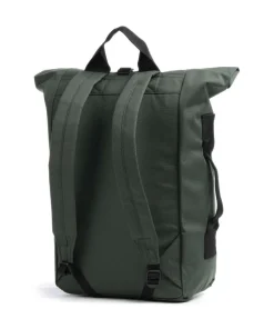 Ground Dante Vegan Rolltop Rucksack recyceltes Polyester dunkelgrün
