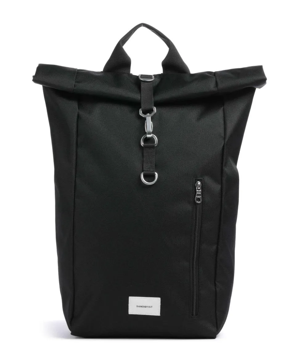 Ground L Rolltop Rucksack 16″ recyceltes Polyester schwarz